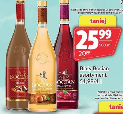 Wódka Biały Bocian Malinówka promocja w Prim Market