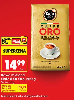 Kawa mielona Cafe d'Or Oro promocja w Biedronka