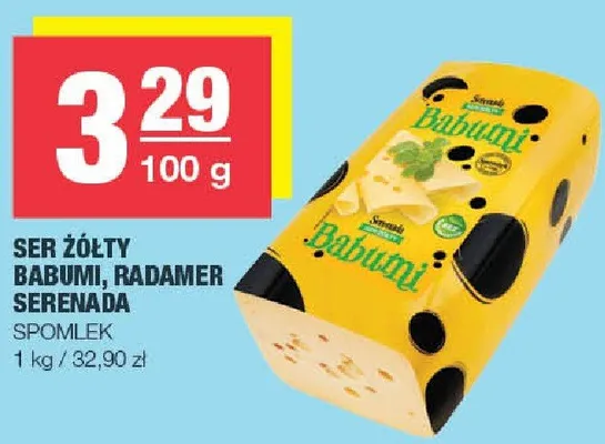 Ser żółty Ragumi, Radamer, Serenada promocja w SPAR