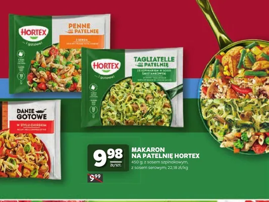 Makaron na patelnię Hortex z sosem serowym promocja w Stokrotka