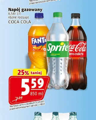 Napój gazowany Coca-Cola zero cukru promocja w Prim Market