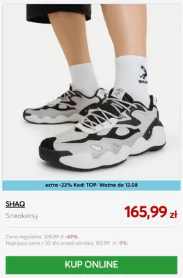 Sneakersy SHAQ promocja w eobuwie.pl