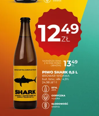 Piwo Shark Widawa promocja w Duży Ben