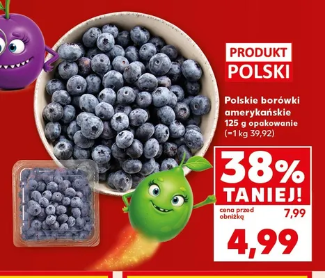 Borówki amerykańskie polskie promocja w Kaufland