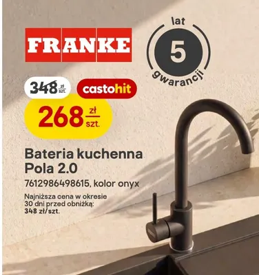 Bateria kuchenna Pola 2,0 Franke promocja w Castorama