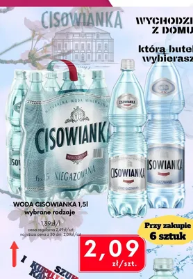 Woda niegazowana Cisowianka promocja w emma MARKET