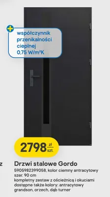 Drzwi stalowe Gordo promocja w Castorama