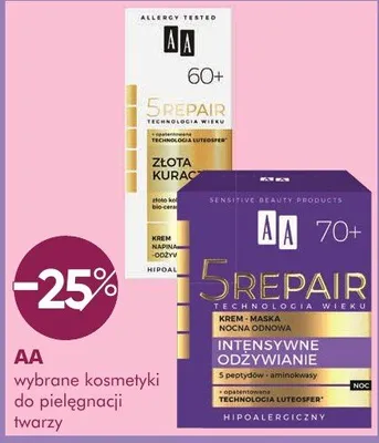 Kosmetyki AA do pielęgnacji twarzy promocja w Makro
