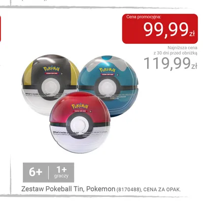 Zestaw Pokeball Tin Pokemon promocja w Smyk