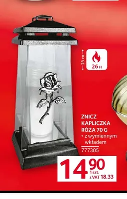 Znicz kapliczka Róża promocja w Selgros