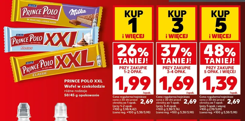 Wafel w czekoladzie Prince Polo XXL promocja w Kaufland