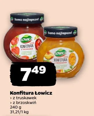 Konfitura z truskawek Łowicz promocja w Netto