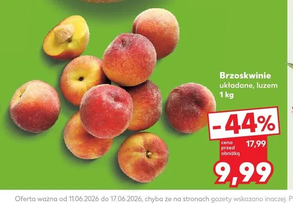 Brzoskwinie promocja w Kaufland
