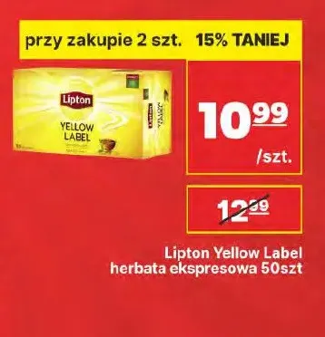 Herbata ekspresowa Lipton Yellow Label promocja w API Market