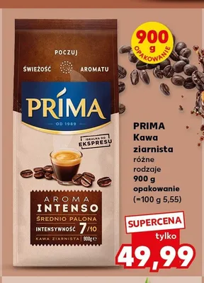 Kawa ziarnista Prima Aroma Intenso promocja w Kaufland