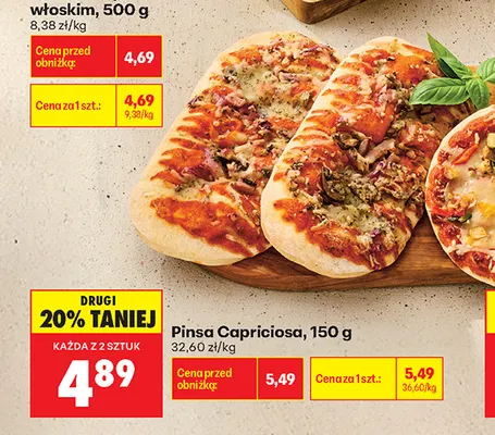 Pinsa Capriciosa promocja w Biedronka