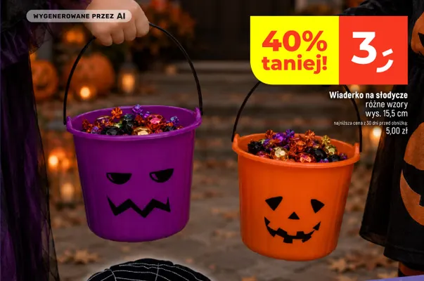 Wiaderko na słodycze promocja w Dealz