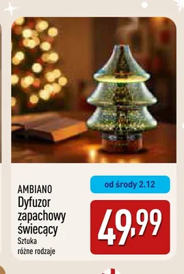 Dyfuzor zapachowy świecący Ambiano promocja w Aldi
