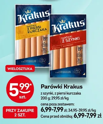 Parówki z piersi kurczaka Krakus promocja w Żabka