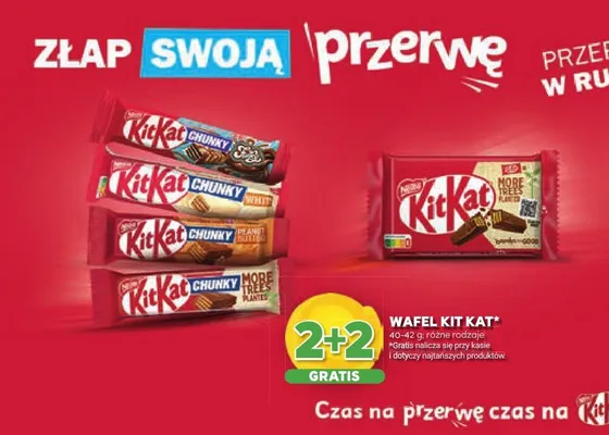 Wafel Kit Kat promocja w Stokrotka