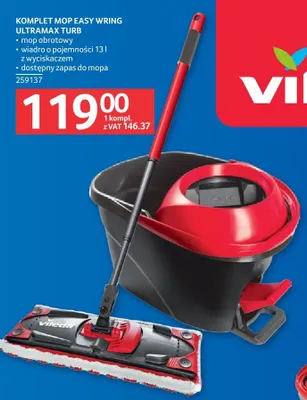 Komplet mop easy wring ultramax turb Vileda promocja w Selgros