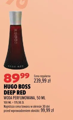 Woda perfumowana Hugo Boss Deep Red promocja w Drogerie Natura