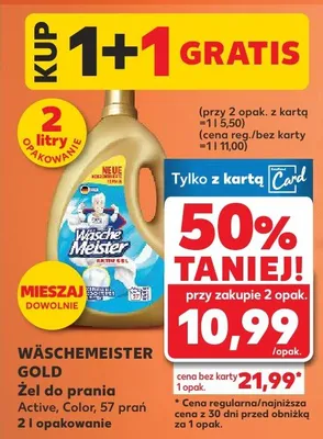 Żel do prania active color promocja w Kaufland