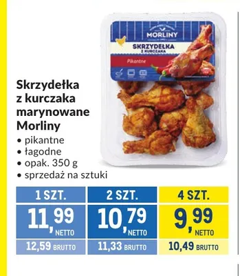 Skrzydełka z kurczaka marynowane pikantne Morliny promocja w Makro