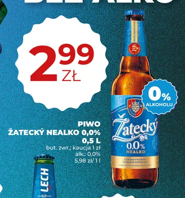 Piwo bezalkoholowe Žatecký Nealko promocja w Duży Ben