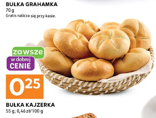 Bułka kajzerka promocja w Stokrotka