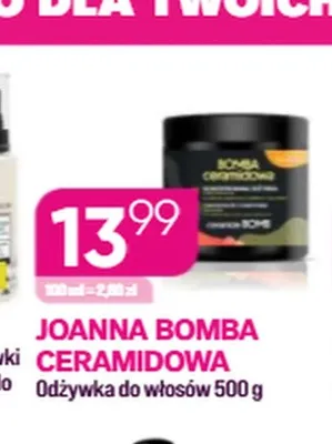 Odżywka do włosów Joanna Bomba Ceramidowa promocja w Drogerie Koliber