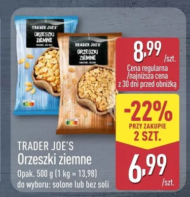 Orzeszki ziemne solone promocja w Aldi