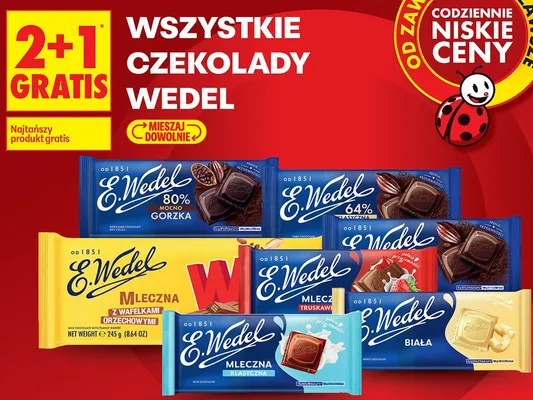 Czekolady Wedel promocja w Biedronka