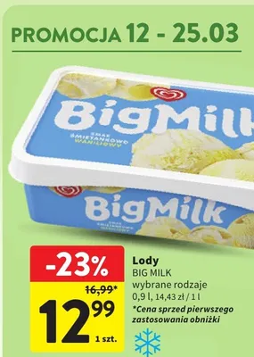 Lody wybrane rodzaje promocja w Intermarche
