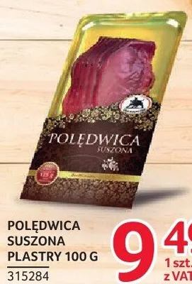 Polędwica suszona plastry ZMB Białystok 100 g promocja w Selgros
