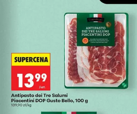 Antipasto dei Tre Salumi Piacentini DOP Gusto Bello promocja w Biedronka