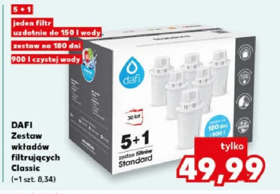 Zestaw wkładów filtrujących Classic promocja w Kaufland