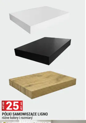 Półki samowiszące Ligno promocja w Merkury Market