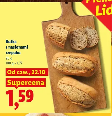 Bułka z nasionami rzepaku promocja w Lidl
