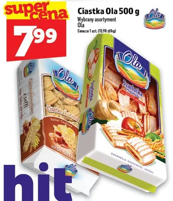 Ciastka Ola wybrany asortyment promocja w TOPAZ