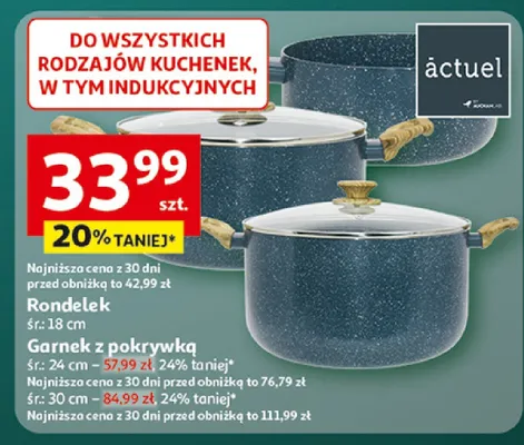Garnek z pokrywką śr. 24cm promocja w Auchan