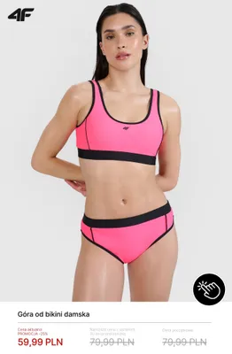 Góra od bikini damska 4F promocja w 4F