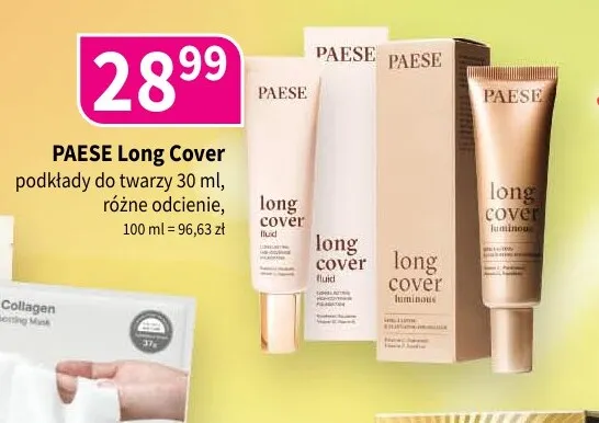 Podkład do twarzy Paese Long Cover promocja w Drogerie Polskie