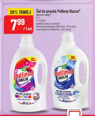 Żel do prania Pollena Nasza Color promocja w POLOmarket