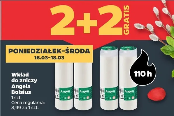 Wkład olejowy do zniczy Angela promocja w Netto