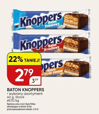 Baton Knoppers orzeszki ziemne Storck promocja w Chata Polska