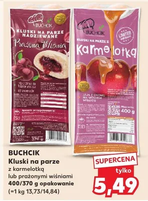 Kluski na parze z karmelotką lub prażonymi wiśniami promocja w Kaufland