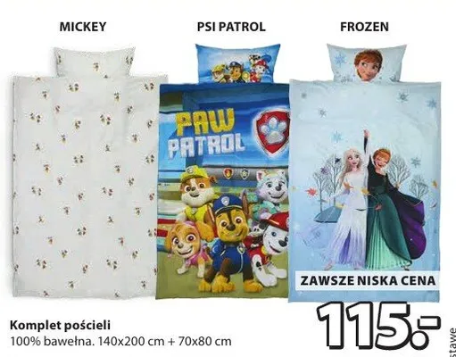 Komplet pościeli - Psi Patrol promocja w Jysk