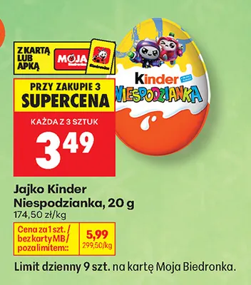 Jajko Kinder Niespodzianka promocja w Biedronka