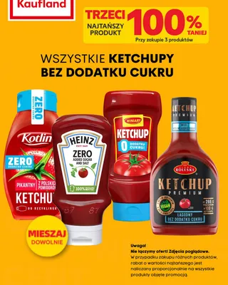 Ketchup pikantny Kotlin Zero dodatku cukru promocja w Kaufland